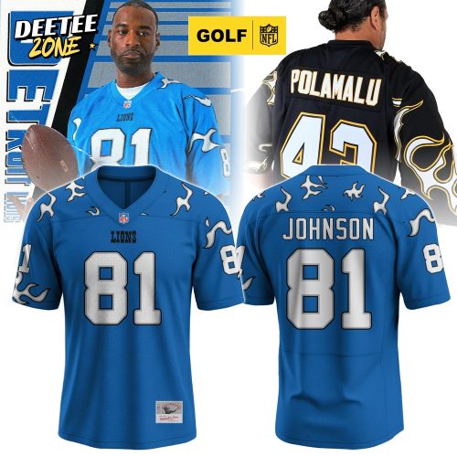 DET Legacy: CALVIN JOHNSON #81 Flame Jersey