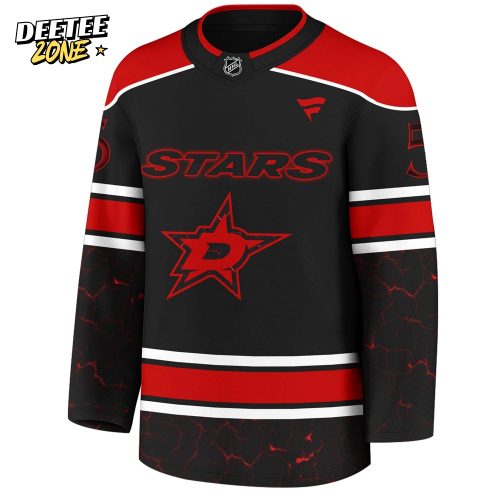 Dallas Stars x Stranger Things Jersey with a bold red–black design