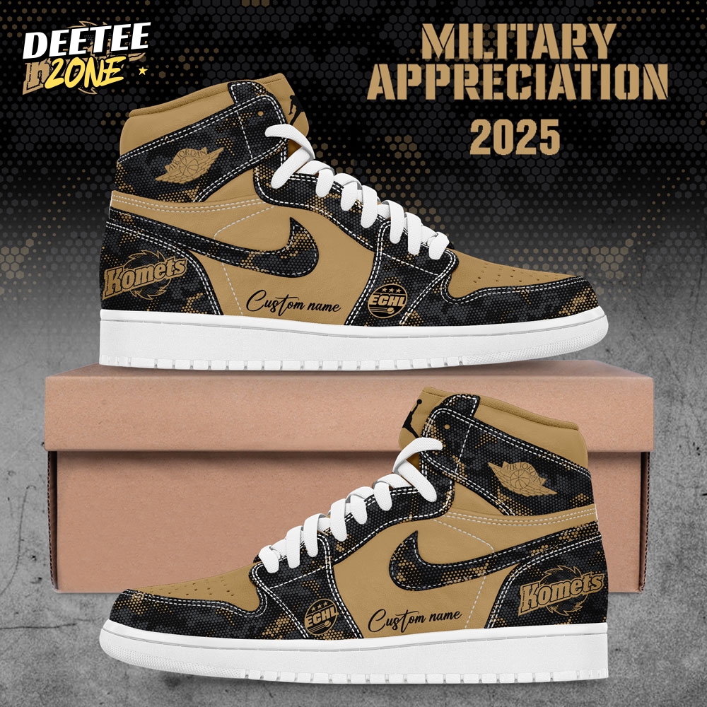 FW Komets 2025 Military Appreciation Custom Name Shoes JD FW Komets 2025 Military Appreciation Custom Name Shoes JD