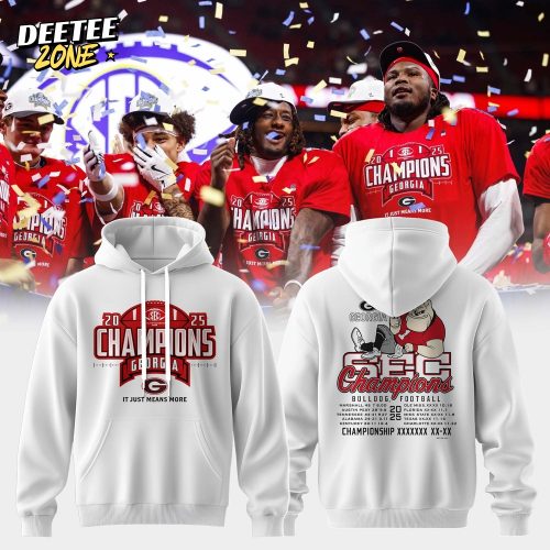 Georgia Bulldogs – 2025 SEC Champions Hoodie