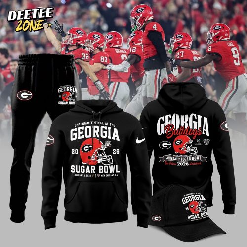 Georgia Bulldogs 2026 Sugar Bowl Limited Edition Hoodie – Black
