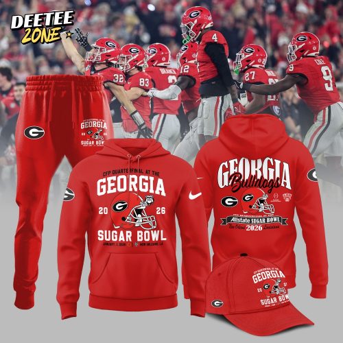 Georgia Bulldogs 2026 Sugar Bowl Limited Edition Hoodie – Red