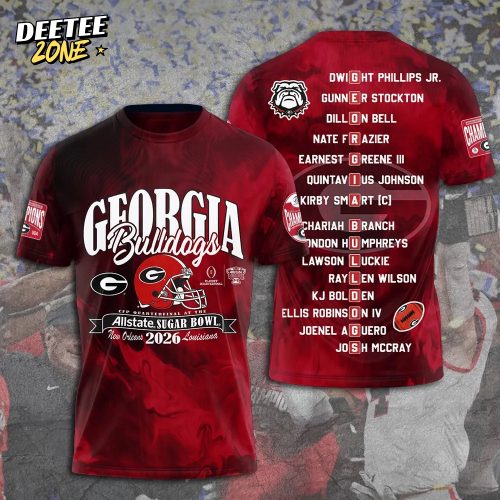 Georgia Bulldogs Football 2025 SEC Football Champions 3D Apparel