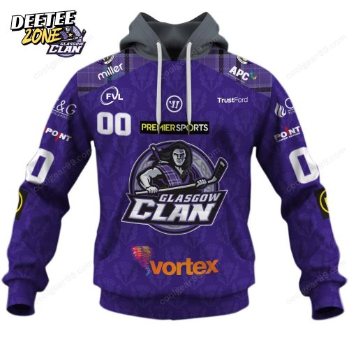 Glasgow Clan EIHL 2526 Home Jersey Style Hoodie