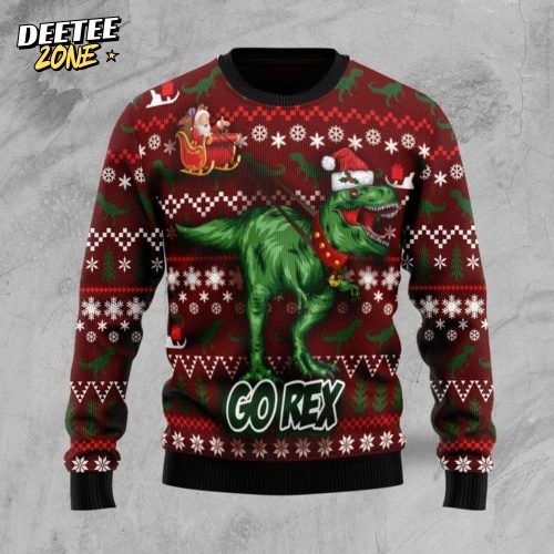 Go Rex Ugly Christmas Sweater