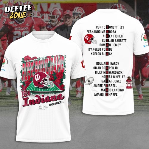 Indiana Hoosiers Football 2026 Rose Bowl 3D Apparel