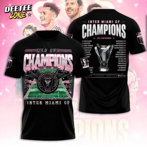 Inter Miami CF Champions MLS 2025 3D Apparel