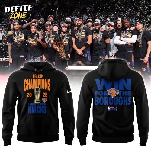 Jordan Brand Black New York Knicks 2025 NBA Cup Champions Limited Edition Hoodie | Jogger | Cap