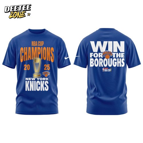 Jordan Brand Black New York Knicks 2025 NBA Cup Champions Limited Edition Tshirt | Jogger | Cap v2