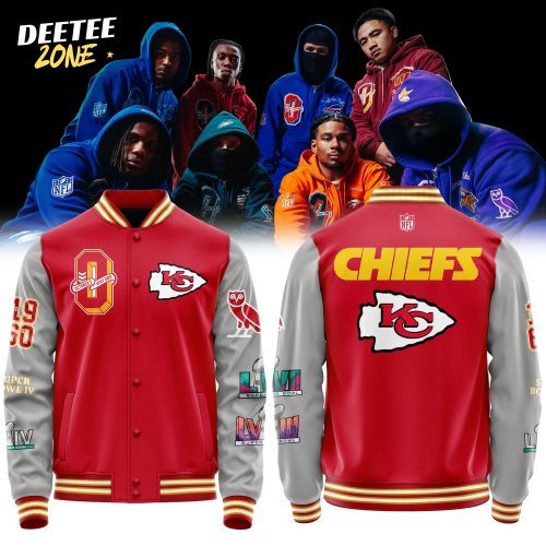 Kansas City Chiefs X OVO Exclusive Varsity Jacket