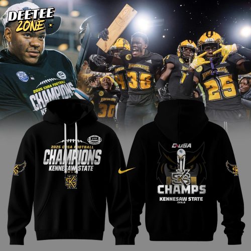 Kennesaw State Owls – CONFERENCE USA CHAMPS 2025 Collection Hoodie