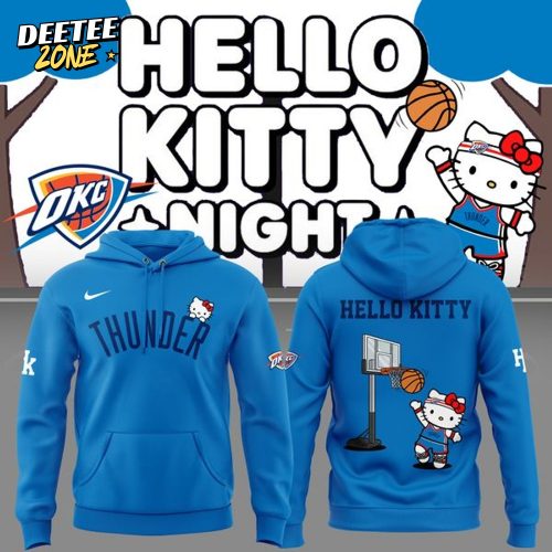 Limited Edition 2025 Hoodie OKC THUNDER x Hello Kitty for fans