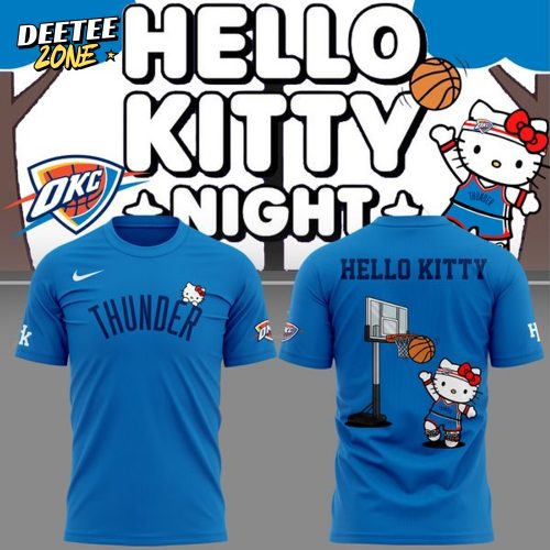 Limited Edition 2025 t-shirt OKC THUNDER x Hello Kitty for fans