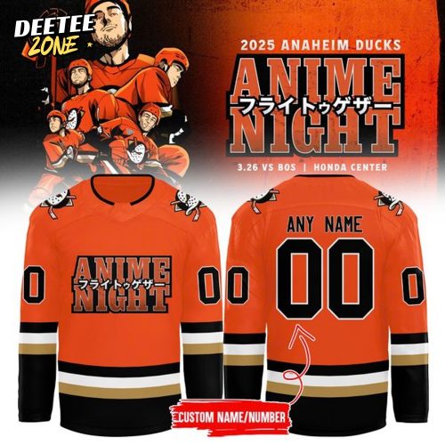 Limited Edition Anaheim Ducks Anime Night Jersey