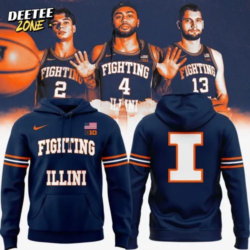 Limited Edition Illinois Men’s Basketball Navy Blue Hoodie