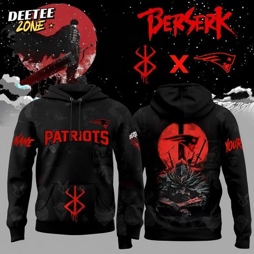 Limited Edition New England Patriots x Berserk-3D Unisex Hoodie