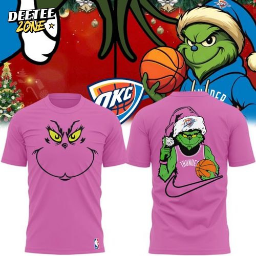 Limited Edition Oklahoma City Thunder x Grinch Pink Tshirt