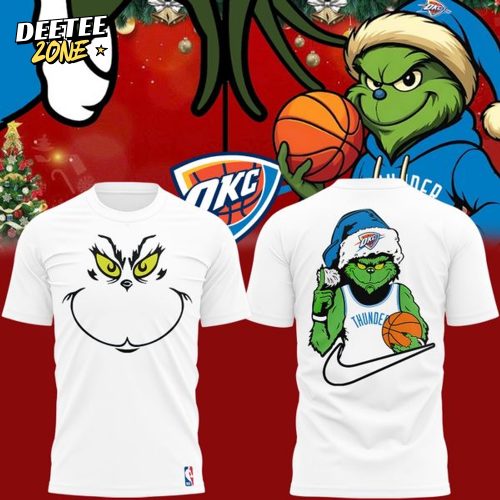 Limited Edition Oklahoma City Thunder x Grinch White Tshirt