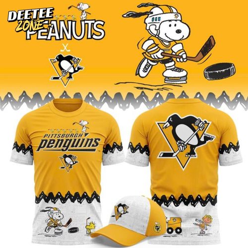 Limited Edition Pittsburgh Penguins ” Peanuts Night ” 2025 T-shirt