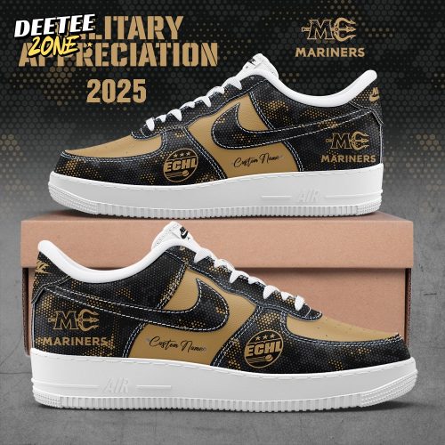 M Mariners 2025 Military Appreciation Custom Name Shoes AF