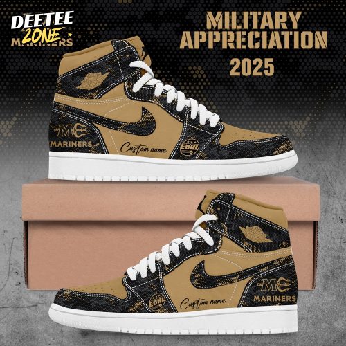 M Mariners 2025 Military Appreciation Custom Name Shoes JD