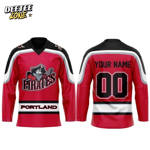 M Mariners Portland Pirates Night Combo Red Hockey Jersey Custom Name, Number