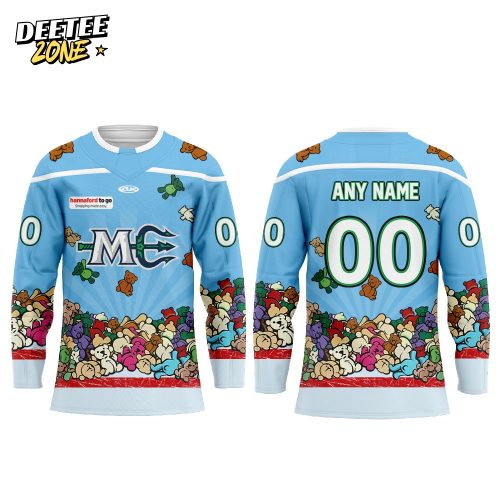 M.Mariners Our Teddy Bear Toss Game 2025 Combo Hockey Jersey Custom Name, Number For Fans