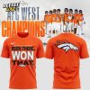 Men’s Nike Orange Denver Broncos 2025 AFC West champions Special T-shirt