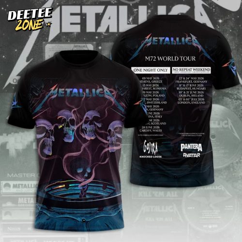 Metallica Tour 2026 3D Apparel