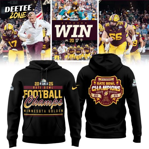 Minnesota Football NCAA Rate Bowl CHAMPIONS 2025 Limited Edition Hoodie