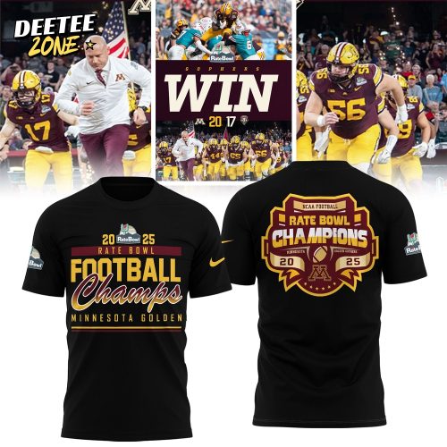 Minnesota Football NCAA Rate Bowl CHAMPIONS 2025 Limited Edition Shirt