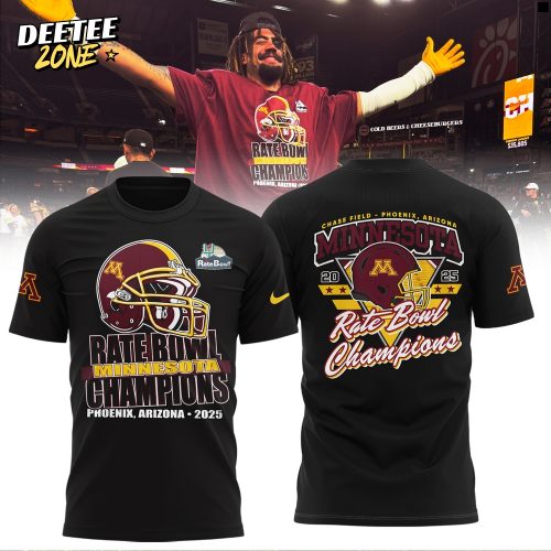 Minnesota Golden Gophers 2025 Rate Bowl Champions Limited Edition Shirt