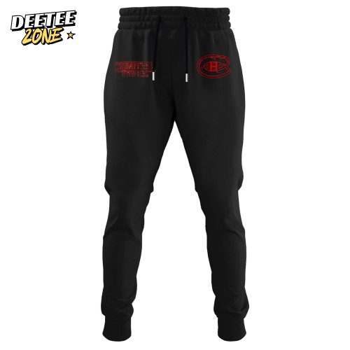 Montreal Canadiens x Stranger Things Jersey with a bold red–black design