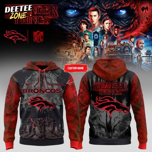 NFL x Stranger Things Hoodie – All Teams Edition (Custom Name)