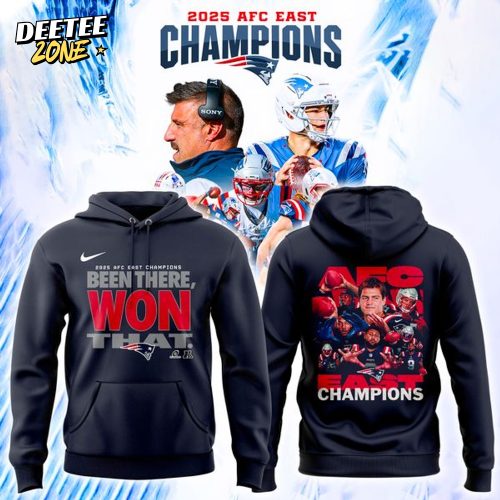New England Patriots 2025 AFC East Division Champions “Been There Won That” Hoodie – Navy v2