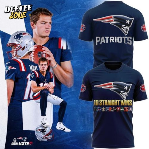 New England Patriots TEN wins in a row for the Pats T-shirt
