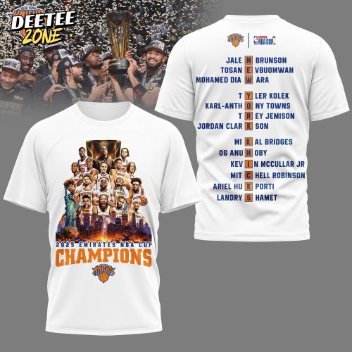 New York Knicks | Premium NBA Emirates Cup Champions 3D Shirt HI