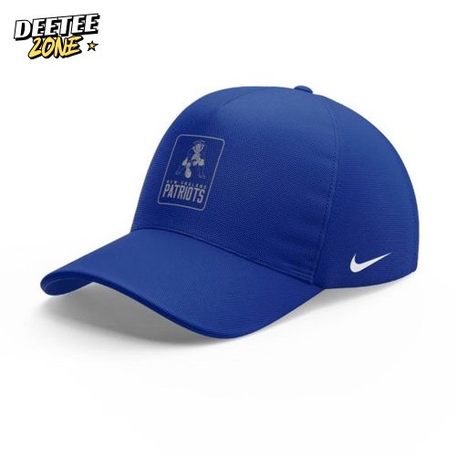 Nike Royal New England Patriots 2025 Sideline Throwback Cap (Blue)