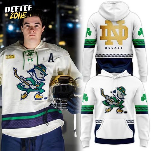 Notre Dame Fighting Irish Hockey Leprechaun Icon Pullover Hoodie