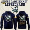 Notre Dame Fighting Irish Under Armour Hockey Leprechaun Rival Fleece Hoodie (Green)