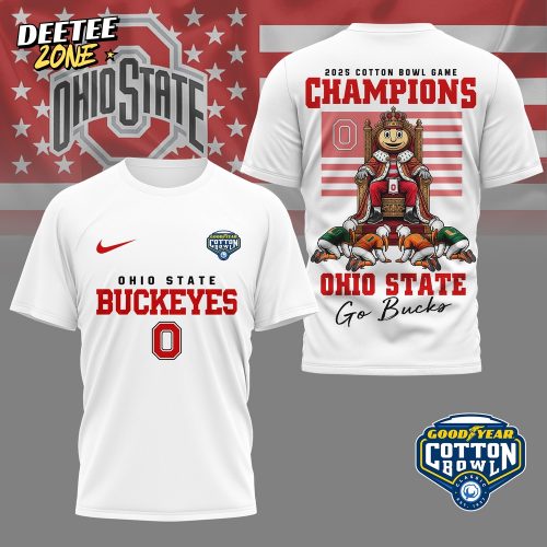 Ohio State Buckeyes | Premium NCAA 2025 Cotton Bowl Game Champions Shirt NY