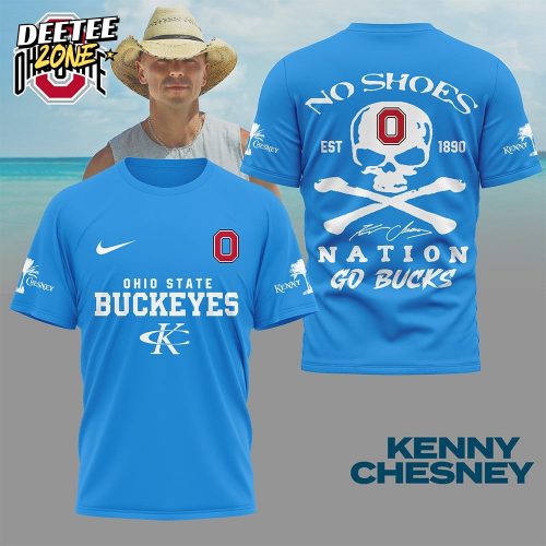 Ohio State Buckeyes | Premium NCAA Kenny Chesney Fan 3D Shirt NY – Blue