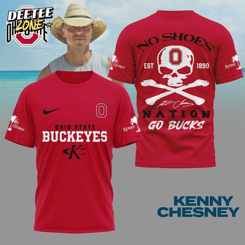 Ohio State Buckeyes | Premium NCAA Kenny Chesney Fan 3D Shirt NY – Red