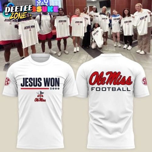 Ole Miss Rebels Football “Jesus Won” Limited Edition Shirt
