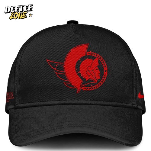 Ottawa Senators x Stranger Things Jersey with a bold red–black design