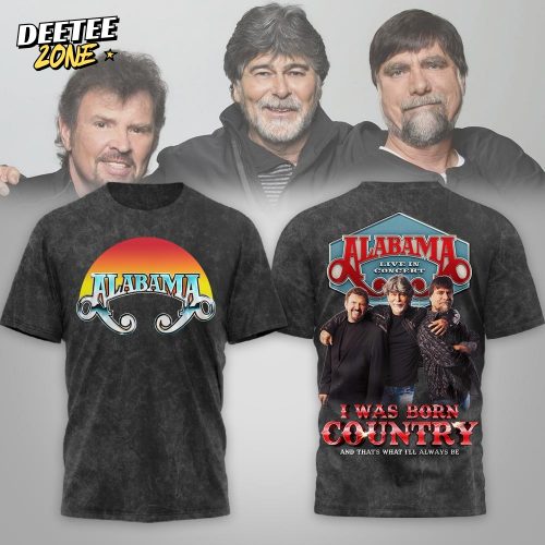 Premium Alabama I was born Country 3D Shirt