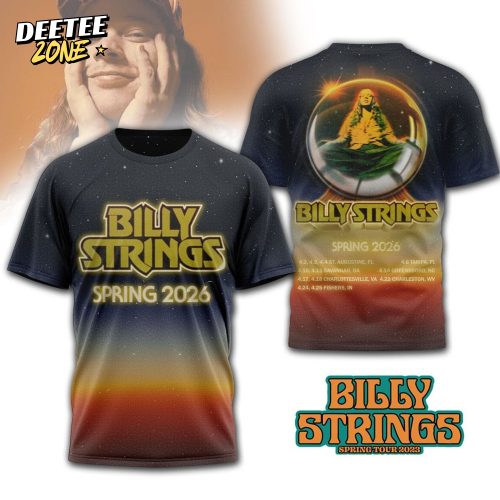 Premium Billy Strings Spring 2026 Tour 3D Shirt MM