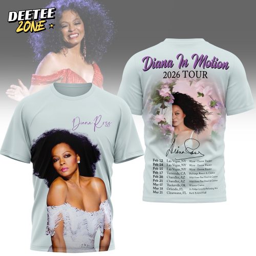 Premium Diana Ross 2026 Tour 3D Shirt MM