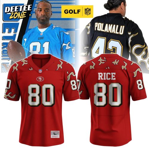 SF Legacy: JERRY RICE #80 Flame Jersey