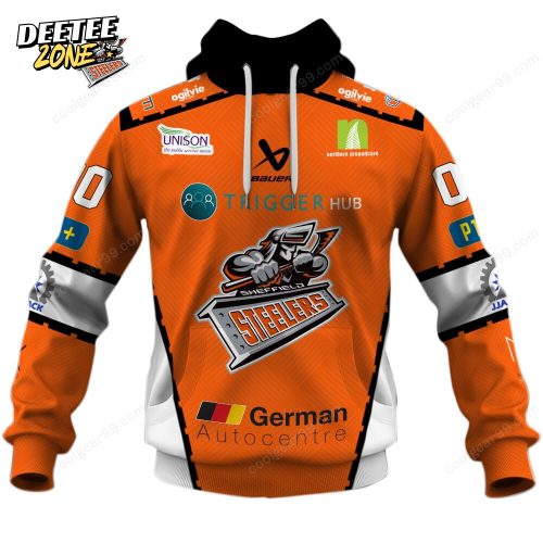 Sheffield Steelers EIHL 2526 Home Jersey Style Hoodie